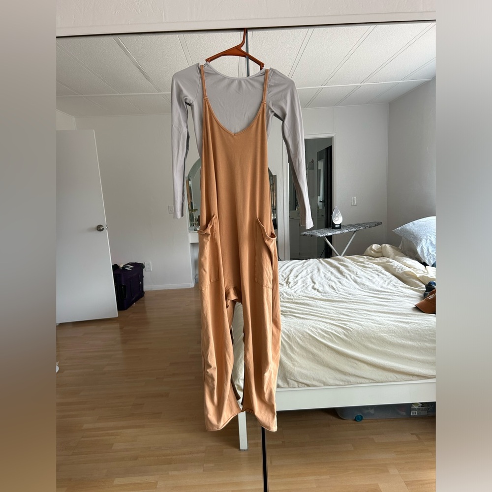 Free people Hot shot onesie and long sleeve scoop back shirt
